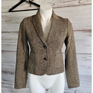Banana Republic Brown Tweede Blazer sz 0